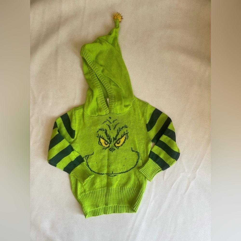 Grinch baby Christmas sweater